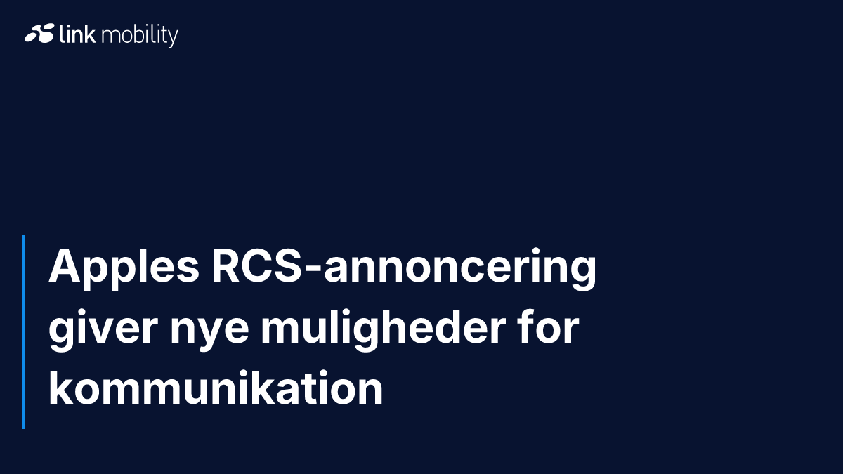 Apples RCS-annoncering giver nye muligheder for kommunikation