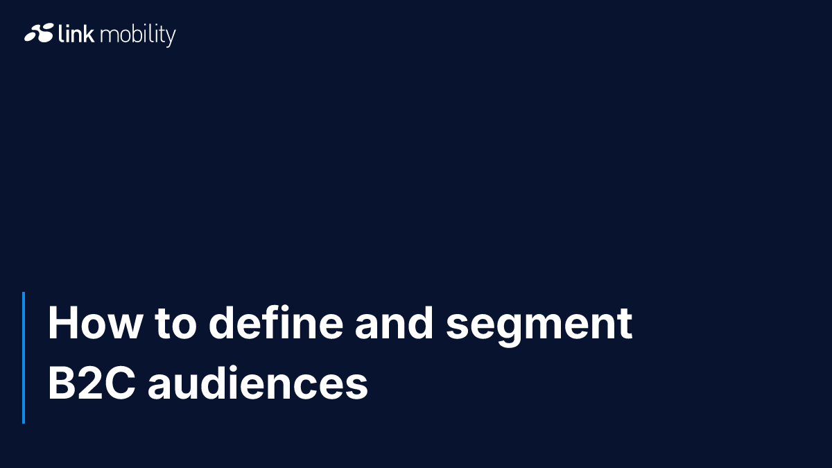 How to define and segment B2C audiences