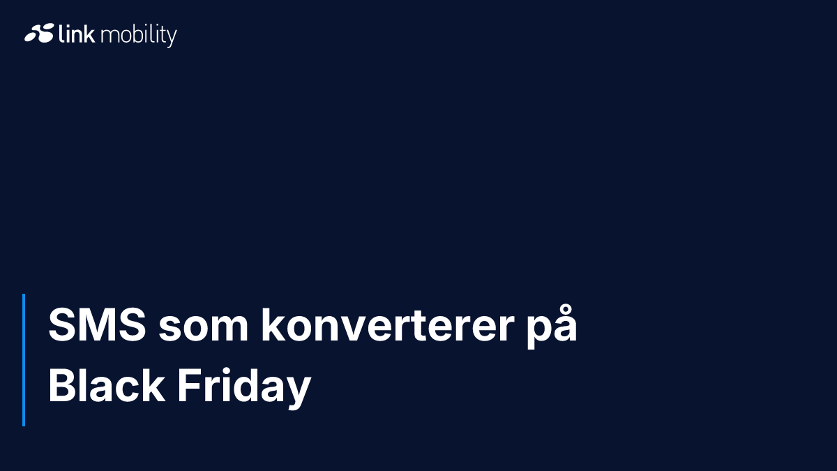 SMS som konverterer på Black Friday