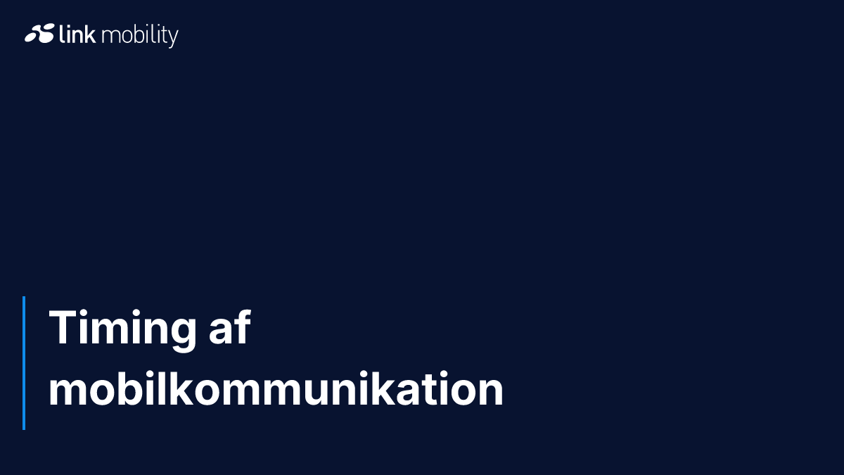 Timing af mobilkommunikation