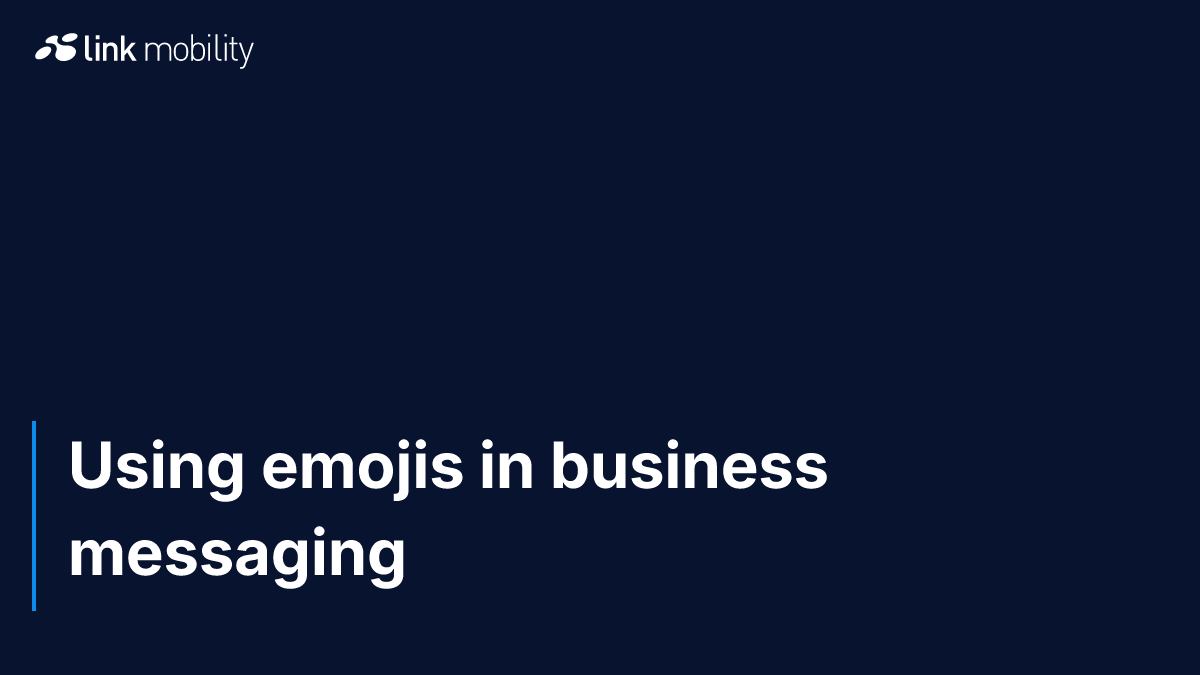 Using emojis in business messaging